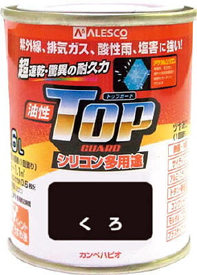 ALESCO カンペ 油性トップガード1．6Lくろ【119-0021】(塗装・内装用品・塗料)【送料無料】