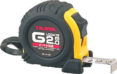 タジマ Gロック－13 2m／メートル目盛／ブリスター【GL13-20BL】(測量用品・コンベックス)