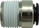 チヨダ ファイブ六角穴付メイルコネクター 8mm・R3/8【F8-03MS】(流体継手・チューブ・チューブ継手)