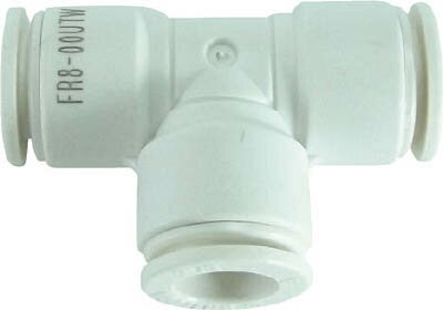 チヨダ ファイブユニオンティ W（白）8mm【FR8-00UTW】(流体継手・チューブ・チューブ継手)