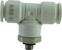 チヨダ ファイブメイルブランチティ W(白)6mm・M5X0.8【F6-M5MTW】(流体継手・チューブ・チューブ継手)