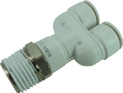 チヨダ ファイブメイルブランチワイ W（白）12mm・R1／2【F12-04MYW】(流体継手・チューブ・チューブ継..