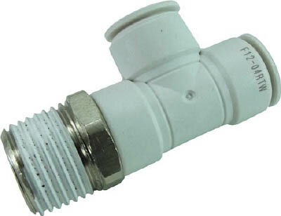 チヨダ ファイブメイルランティ W（白）12mm・R1／2【F12-04RTW】(流体継手・チューブ・チューブ継手)