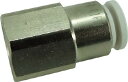 チヨダ ファイブフィメイルコネクタ W(白)4mm・RC1/8【F4-01FW】(流体継手・チューブ・チューブ継手)