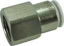 チヨダ ファイブフィメイルコネクタ W(白)6mm・RC1/4【F6-02FW】(流体継手・チューブ・チューブ継手)