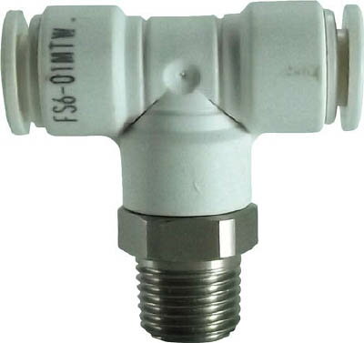 【メーカー型番】FS6-01MTW【JANコード】4537327046283【ブランド】チヨダ【特徴】【用途】【仕様】●適合チューブ外径D(mm):6×6●接続口径:R1/8●質量(g):10.8●使用流体:空気、水●流体温度:-5〜60℃(空気)、5〜40℃(水)●使用圧力:1MPa(空気)、0.3MPa(水)【材質／仕上】●本体:ステンレス（SUS303）+難燃性ポリブチレンテレフタレート（PBT）●シールゴム:ニトリルゴム（NBR）【セット内容／付属品】【注意】【原産国】日本【送料について】北海道、沖縄、離島は送料を頂きます。
