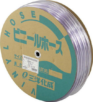 サンヨー 透明ホース12×15 50mドラム巻【TM-1215D50T】(ホース・散水用品・ホース)【送料無料】