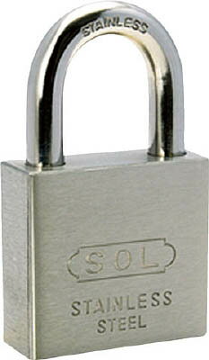 【メーカー型番】3500BP30【JANコード】4994421750308【ブランド】SOL【特徴】●本体、ツルおよび内部のスプリングはステンレスを使用していますので、真鍮製と比べて強度と耐久性がさらに優れています。【用途】●各種の扉、郵便受け箱、ロッカー、カバン、工事現場の保管箱、工具箱、車止ポールなど。【仕様】●幅(mm):30●ツル径(mm):5.6●B(mm):18●C(mm):16.1●質量(g):110●鍵3本付【材質／仕上】●本体・ツル:ステンレス（SUS304）●鍵:真鍮【セット内容／付属品】【注意】【原産国】中国【送料について】北海道、沖縄、離島は送料を頂きます。
