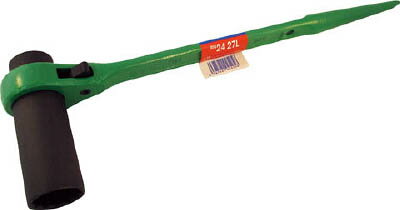 Socket Wrench - スーパー 片ロングソケット・両口ラチェットレンチ（爪式）六角対辺：24×27【RN-2427L】【送料無料】