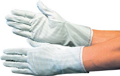 ブラストン 制電手袋PU加工（ロング）−LL【BSC-18B-LL】(理化学・クリーンルーム用品・クリーンルーム..