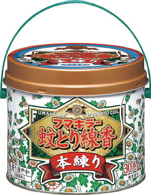 フマキラー 蚊トリ線香本練リ30巻缶入 409789