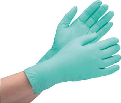 ミドリ安全 ニトリル使イ捨テ手袋 薄手 粉ナシ 200枚入 緑 M VERTE761HM【送料無料】
