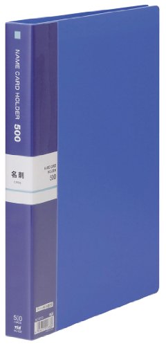 テージー 名刺ホルダー A4 500名用 青