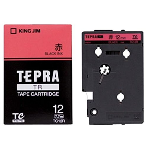 キング TRテープカートリッジ アカ (TC12R)
