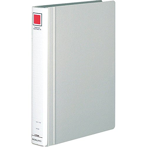 コクヨ パイプ式ファイル エコツインR(両開き) A4 2穴 300枚収容 シルバー フ-RT630C (フ-RT630C)