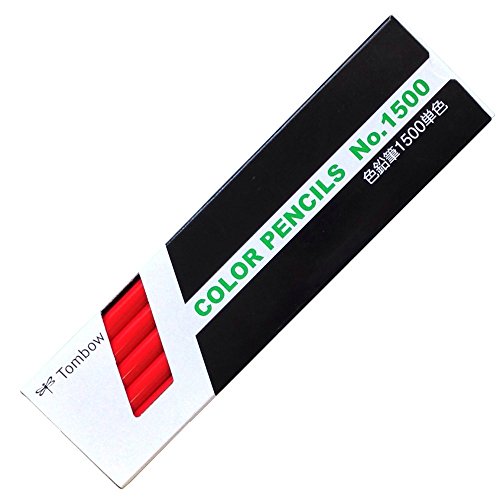 Other - トンボ鉛筆 色鉛筆 1500単色 1500-25 赤 1ダース (1500-25アカ)