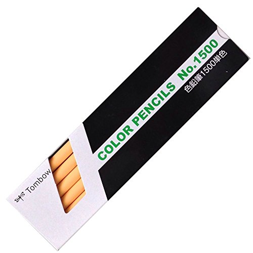 ~6 Colors - トンボ鉛筆 色鉛筆 1500単色 1500-29 うす橙 1ダース (1500-29ウスダイ)