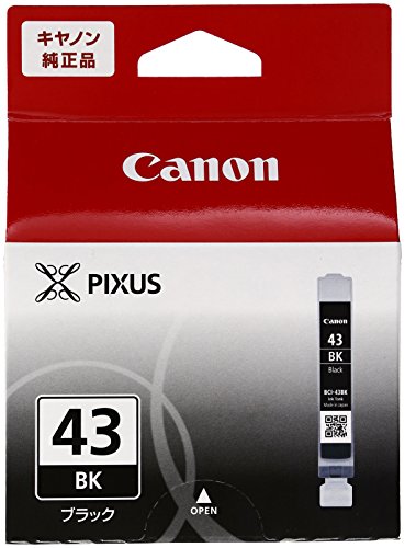 Canon キヤノン 純正 インクカートリッジ BCI-43 ブラック BCI-43BK (BCI-43BK)