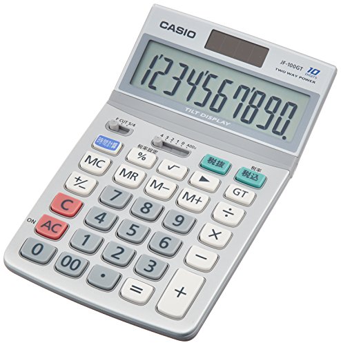 カシオ スタンダード電卓 時間・税計算 ジャストタイプ 10桁 JF-100GT-N (JF-100GT-N)【送料無料】 カシオ スタンダード電卓 時間・税計算 ジャストタイプ 10桁 JF-100GT-N (JF-100GT-N)【送料無料】