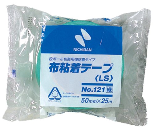 ニチバン 布粘着テープ ミドリ (1213-50)