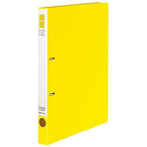コクヨ リングファイル スリム 2穴 A4 180枚収容 黄 フ-URF420Y