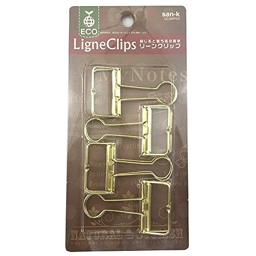 サンケーキコム リーンクリップ M 4コ ゴールド LC-M4PGD