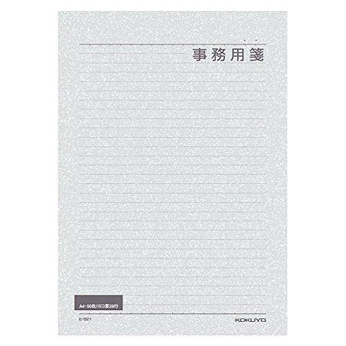 コクヨ 事務用箋 ヒ-521JANコード：4901480077598サイズ:A4タテ・ヨコ:297・210事務用の便箋の定番。表紙裏面に文例をのせているので便利です。●寸法:タテ297×ヨコ210mm（A4）●罫:横罫●紙質:古紙配合●仕様:29行50枚●単位:1冊●メーカー品番:ヒ-521【送料について】北海道、沖縄、離島は送料を頂きます。