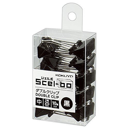 コクヨ ダブルクリップ チュウ 10個入 クリ-J34D (1箱)