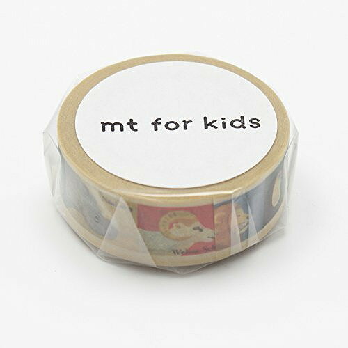カモ井加工紙 マスキングテープ KIDS動物テープ MT01KID010