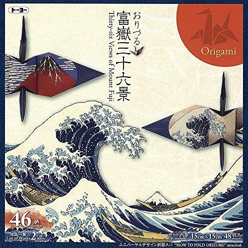 トーヨー おりがみ おりづる 富嶽三十六景 46柄入 15cm 006202