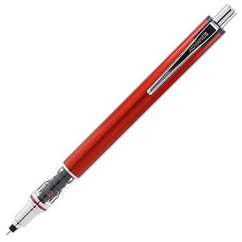 三菱鉛筆シャープペンクルトガアドバンス0.5mmレッドM55591P.15JANコード：4902778220917【クルトガアドバンス】文字の濃さも、太さも、ずっと同じ。キレイな文字が書ける。【Wスピードエンジン搭載】40画で1回転する従来のクルトガに比べ、アドバンスは20画で1回転!【芯折れ防止機構】芯折れを防ぐために、芯を先端から出さなくても筆記可能なスライドパイプを搭載【芯折れ防止機構注意事項】「芯折れ防止」は芯が先端から出ていない状態に限り、効果を発揮します【本体サイズ】14.6×10.7×143mm/重量12g文字の濃さも太さもずっと同じで、キレイな文字が書けるシャープペンシル「ADVANCE/アドバンス」。芯が回ってトガり続けることで、文字が太らない「クルトガ」の進化系です。2倍速のクルトガエンジンと金属パーツにより芯も2倍速でトガり続け、より早く更に細く一定の線幅が続き、細かい文字もつぶれず、ハッキリと書き続けられます。芯折れ防止機構も搭載、芯折れを防ぎ、筆圧を気にせず快適に筆記可能です。※詳細画像に一部別カラーの商品を使用しています。サイズ：縦=10mm横=145mm厚さ=15mm。【送料について】北海道、沖縄、離島は送料を頂きます。