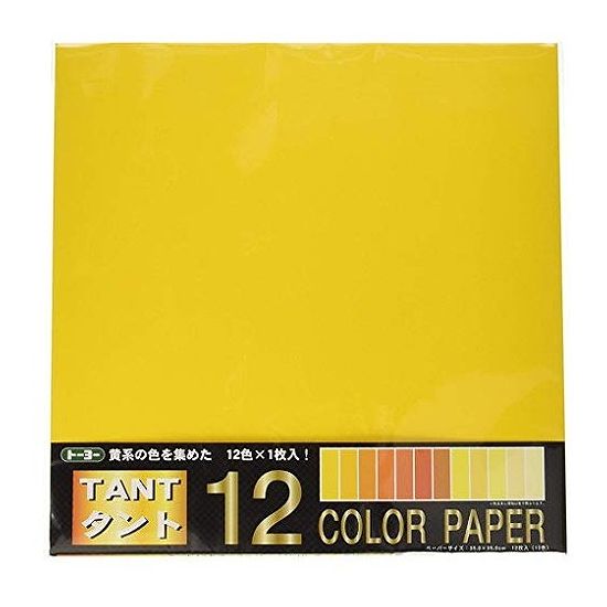 トーヨー 折紙タント12カラーペーパー 068303 1冊