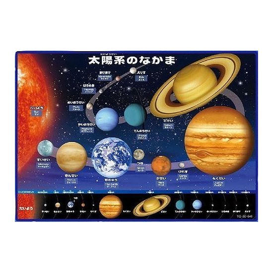 Rakuten - テンヨー チャイルドパズル 太陽系のなかま TC-80-641 1枚