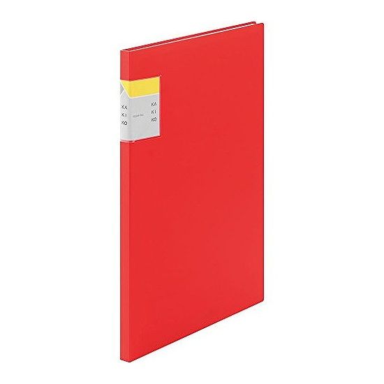 キング クリアファイル カキコ20P 赤 8632アカ 1冊JANコード：4971660043941ファイルに入れたまま書き込める! 上下フラップ式! 見開きA3も収納可能!表紙裏にはポケットつきで、封筒や名刺の収納に便利。楽譜などを収納すれば、レッスンしながらポイントを書き込むことが出来ます。【サイズ】A4タテ型【ポケット数】小口10枚(20ポケット)【素材】カラーPP表紙【その他】ペンホルダー付き【送料について】北海道、沖縄、離島は送料を頂きます。