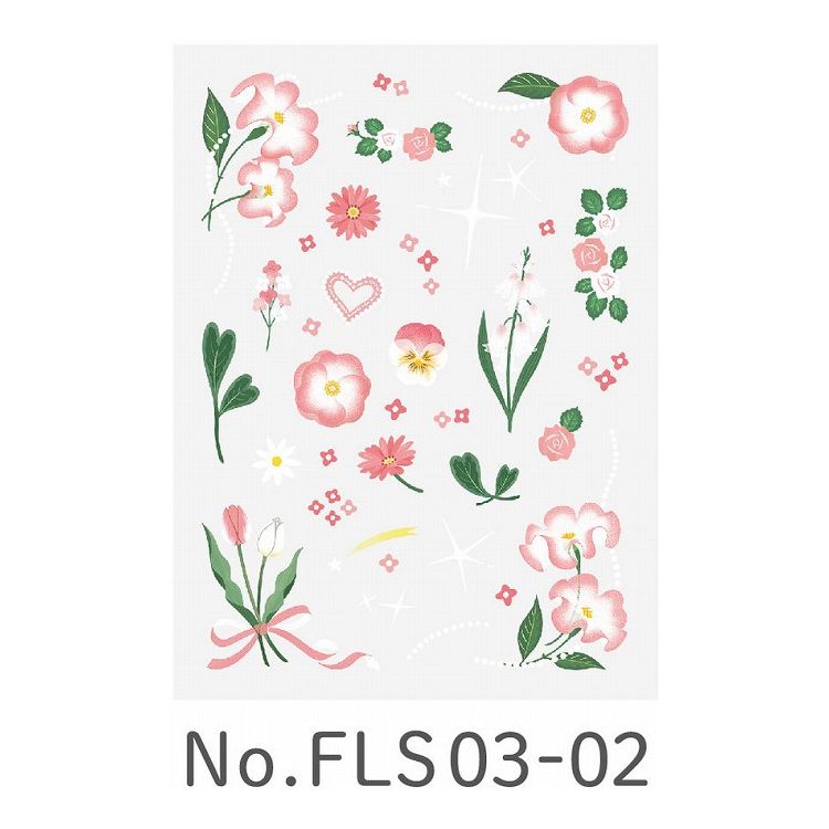 キングジム ファブラブ デコステッカー 02 ピンク 2シート入り FLS03-02 favluvシリーズ 推し活 推しメンカラー デコレーションステッカー トレカ フォトカード デコレーション シール フレームデコ