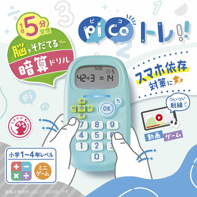 【レビュー報告で定規セット】ソニック ピコトレ 暗算 クリスマス プレゼント 四則計算用 1日5分で脳をそだてる SONIC GS-1139(代引不可)【メール便配送】【送料無料】 2