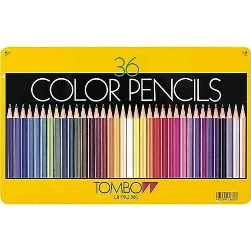 【まとめ買い5個セット】 トンボ鉛筆 缶入色鉛筆 36色 NQ 文房具 文具 色鉛筆【送料無料】