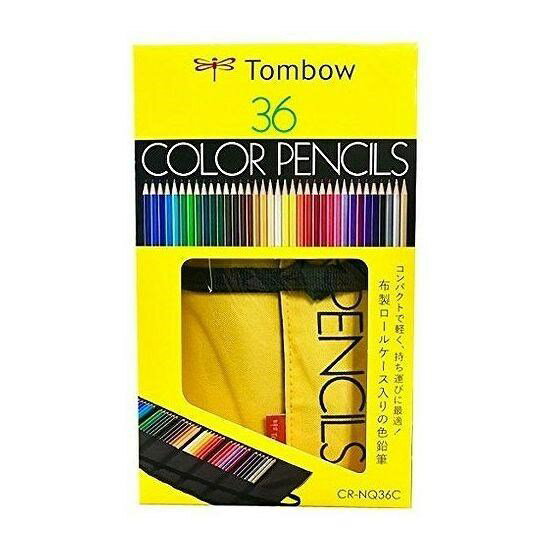 【まとめ買い3個セット】 トンボ鉛筆 ロールケース入色鉛筆 36色 NQ 文房具 文具 色鉛筆【送料無料】