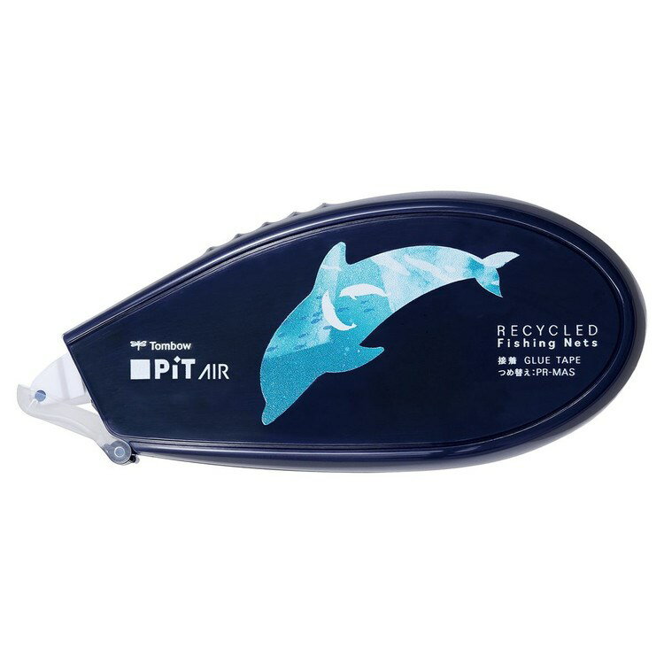 【まとめ買い25個セット】 トンボ鉛筆 ピットエアー 漁網リサイクル 文房具 文具 強粘着 テープのり PiT【送料無料】
