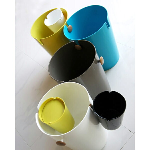 八幡化成 ゴミ箱 fiernir フェニール S フタ付き ターコイズブルー(代引不可) [3]