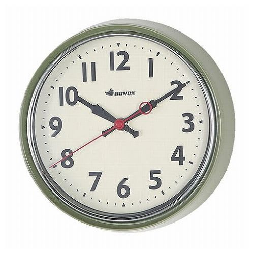 DULTON 壁時計 ウォールクロック グリーン アナログ時計 インテリア シンプル リビング ダイニング お..