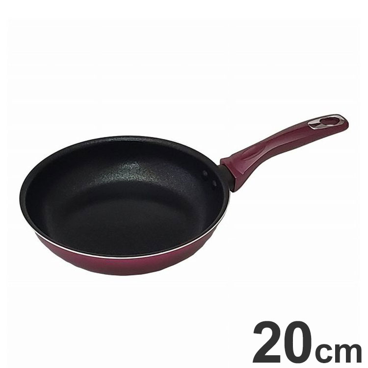 谷口金属 フライパン 20cm IH対応 ダイヤモンドコート すべすべ超かる~い 金属ヘラ使用可 こびりつきに..