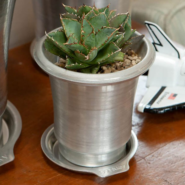 DULTON ダルトン ポット&ソーサー S アルミニウム BOTANY ボタニー 観葉植物 サボテン 鉢 鉢ポット 植木鉢 かわいい おしゃれ アメリカン ヴィンテージ感 プレゼント ギフト プチギフト(代引不可)