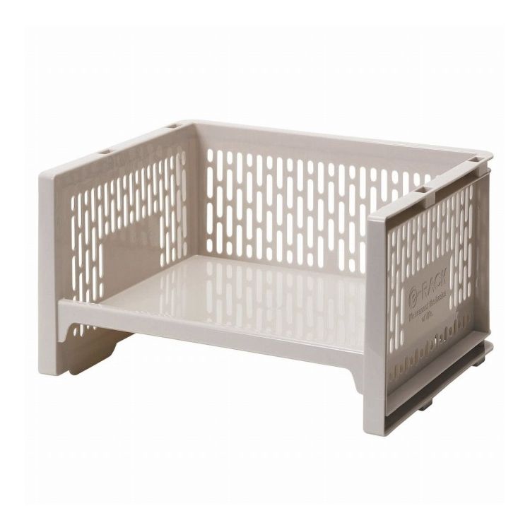 サンコープラスチック 日本製 日本製 ラック L 浅型 幅36.3×奥行28.8×高さ18.3cm e-ラック 調味料ラッ..