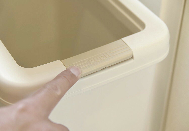サンコープラスチック 日本製 ゴミ箱 47.5L 分別 二段 ダストボックスファイン スリム ファイン 2段分別 スリム47.5 LBE(代引不可)【送料無料】 [3]