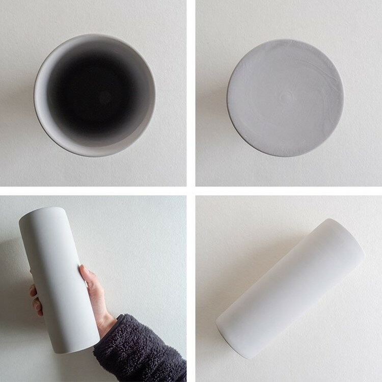 丸利玉樹利喜蔵商店 花瓶 AYA フラワーベース ロング M 陶器 おしゃれ かわいい グレー(代引不可) [2]