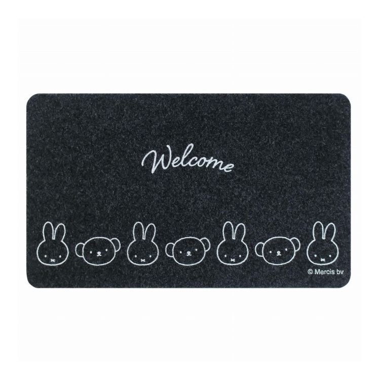 Door Mats - miffy 玄関マット マット miffy 45×75cm 屋内 屋外 兼用 ミッフィーとボリス オカトー(代引不可)