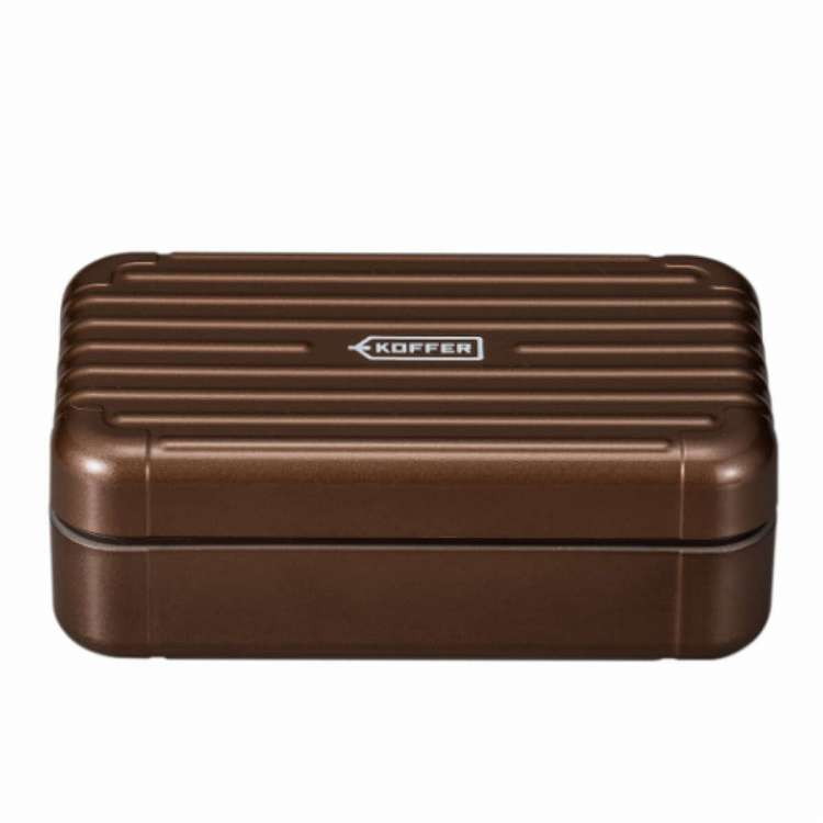 日本製 食洗機対応 弁当箱 1段 700ml KOFFER スーツケース型 ブラウンメタリック(代引不可)【送料無料】