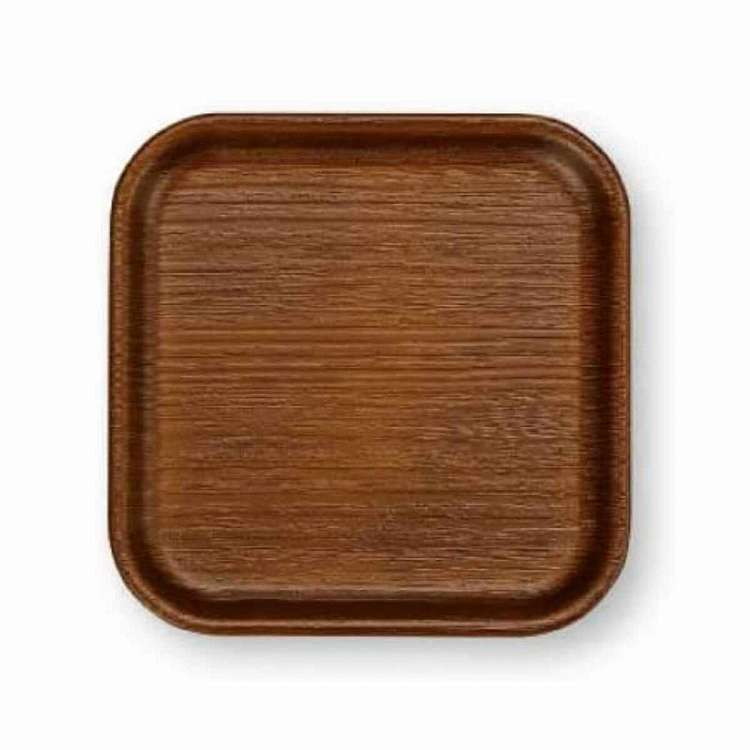 日本製 コースター 12cm Nhhome 木目調 プラスチック ブラウン(代引不可)