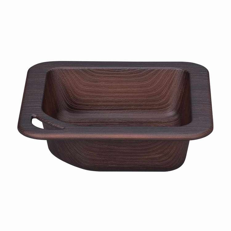 日本製 食洗機対応 ボウル 15cm アウトドア Nhhome 木目調 プラスチック ダークブラウン(代引不可)